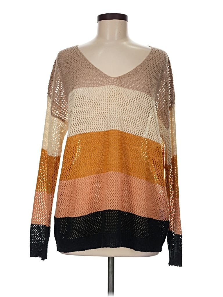 Pre-owned Wishlist Pullover Sweater In Tan