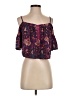 LA Hearts 100% Polyester Purple 3/4 Sleeve Blouse Size S - photo 1