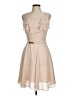 H&M 100% Polyester Solid Tan Cocktail Dress Size 8 - photo 1