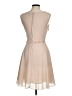 H&M 100% Polyester Solid Tan Cocktail Dress Size 8 - photo 2