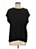 Halogen 100% Polyester Black Short Sleeve Top Size M - photo 1
