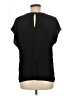 Halogen 100% Polyester Black Short Sleeve Top Size M - photo 2