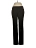 Ecru Solid Black Dress Pants Size 4 - photo 1