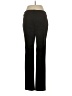 Ecru Solid Black Dress Pants Size 4 - photo 2