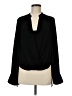 BCBGMAXAZRIA 100% Polyester Black Long Sleeve Blouse Size M - photo 1