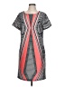 Kut from the Kloth Graphic Gray Pink Casual Dress Size 12 (estimated) - photo 1