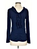 Doncaster Collection Blue Long Sleeve Top Size S - photo 1