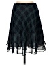 Express 100% Polyester Argyle Green Formal Skirt Size P (petite) - photo 1