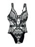 Becca Houndstooth Black One Piece Swimsuit Size XS - photo 1