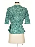 Kaileigh 100% Polyester Green 3/4 Sleeve Blouse Size S - photo 2