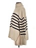 Gap 100% Cotton Stripes Tan Turtleneck Sweater Size S - photo 5