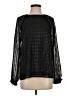 Calvin Klein 100% Polyester Black Long Sleeve Blouse Size S - photo 1