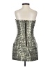 H&M Metallic Silver Cocktail Dress Size 4 - photo 2