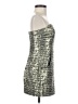 H&M Metallic Silver Cocktail Dress Size 4 - photo 4