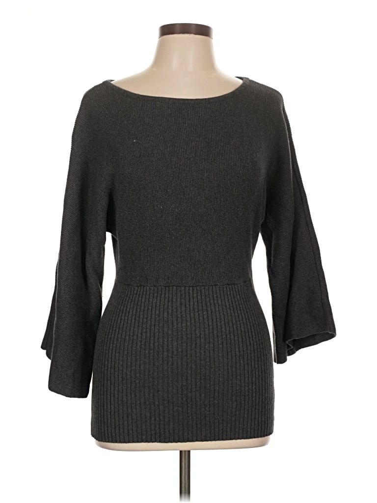 Pre-owned Ak Anne Klein Pullover Sweater In Gray