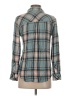 Rails 100% Rayon Plaid Teal Long Sleeve Button-Down Shirt Size XS - photo 2