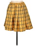 Unbranded 100% Polyester Plaid Yellow Casual Skirt Size L - photo 2