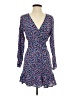 Zara Print Blue Casual Dress Size XS - photo 1