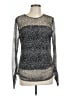 DKNY Silver Long Sleeve Blouse Size L - photo 1