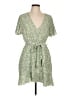 Shein 100% Polyester Green Casual Dress Size L - photo 1