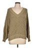 American Eagle Outfitters 100% Cotton Metallic Green Tan Pullover Sweater Size L - photo 1
