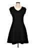 Adrienne Vittadini Solid Black Casual Dress Size LgEstimated - photo 1