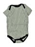 Hb 100% Cotton Stripes Gray Short Sleeve Onesie Size 6-9 mo - photo 1