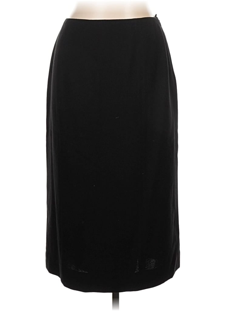 Pre-owned Talbots Wool Skirt In Black