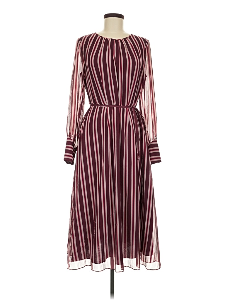 Pre-owned Boden Casual Dress In Burgundy