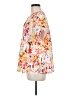 C+D+M Collection 100% Polyester Floral Orange Pink Short Sleeve Blouse Size M - photo 5