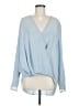 Rag & Bone 100% Silk Blue Long Sleeve Silk Top One size - photo 1