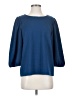 Ann Taylor Blue 3/4 Sleeve Top Size S - photo 1