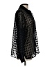 Apparenza 100% Polyester Houndstooth Black Long Sleeve Blouse Size L - photo 4