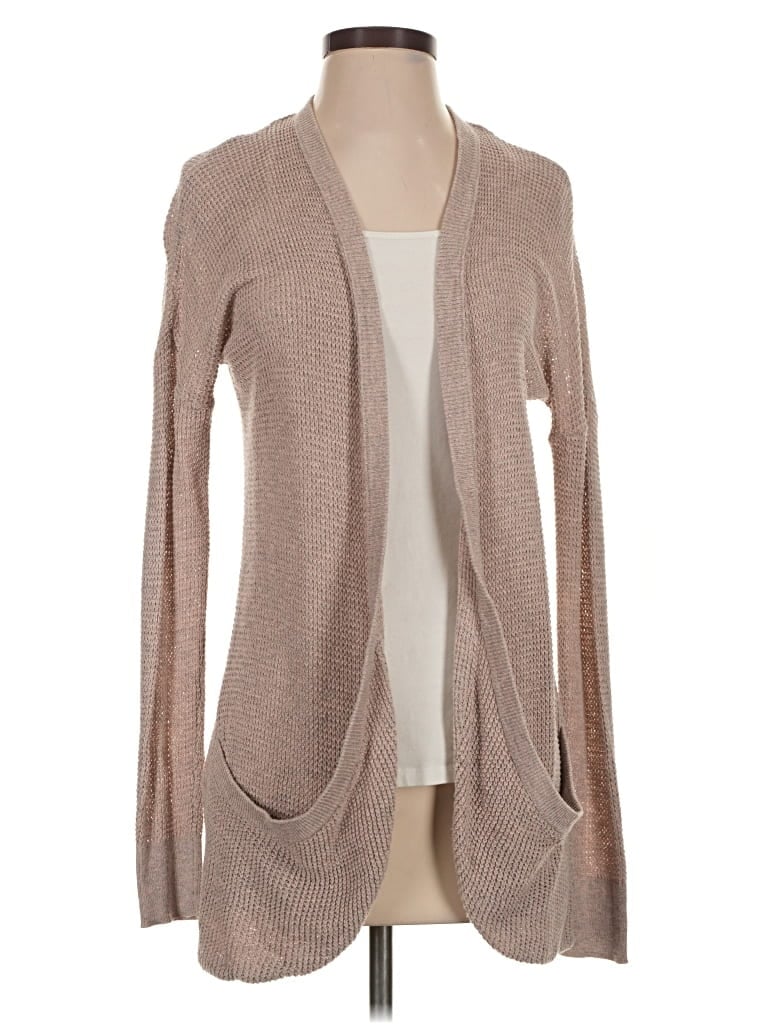 Pre-owned American Eagle Outfitters Cardigan Sweater In Tan