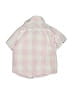 Perry Ellis 100% Cotton Checkered-gingham Pink Short Sleeve Button-Down Shirt 12-18 MO / 18 MO - photo 2