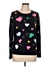 Talbots Hearts Black Pullover Sweater Size L - photo 1