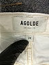 AGOLDE 100% Cotton White Denim Shorts Size 24W - photo 3