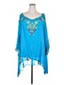 Vintage Collection Blue 3/4 Sleeve Blouse Size XXL - photo 1