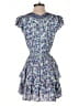 Alice + Olivia 100% Viscose Paisley Blue Romper Size 4 - photo 2
