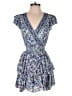 Alice + Olivia 100% Viscose Paisley Blue Romper Size 4 - photo 1