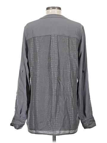 Vince. Long Sleeve Silk Top (view 2)