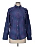 Orvis Checkered-gingham Blue Long Sleeve Button-Down Shirt Size M - photo 1