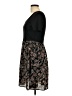 Shein 100% Polyester Floral Black Casual Dress Size L - photo 5