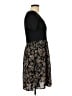 Shein 100% Polyester Floral Black Casual Dress Size L - photo 4