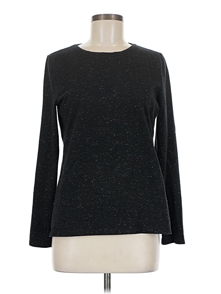 Pre-owned Talbots Long Sleeve T-shirt In Black