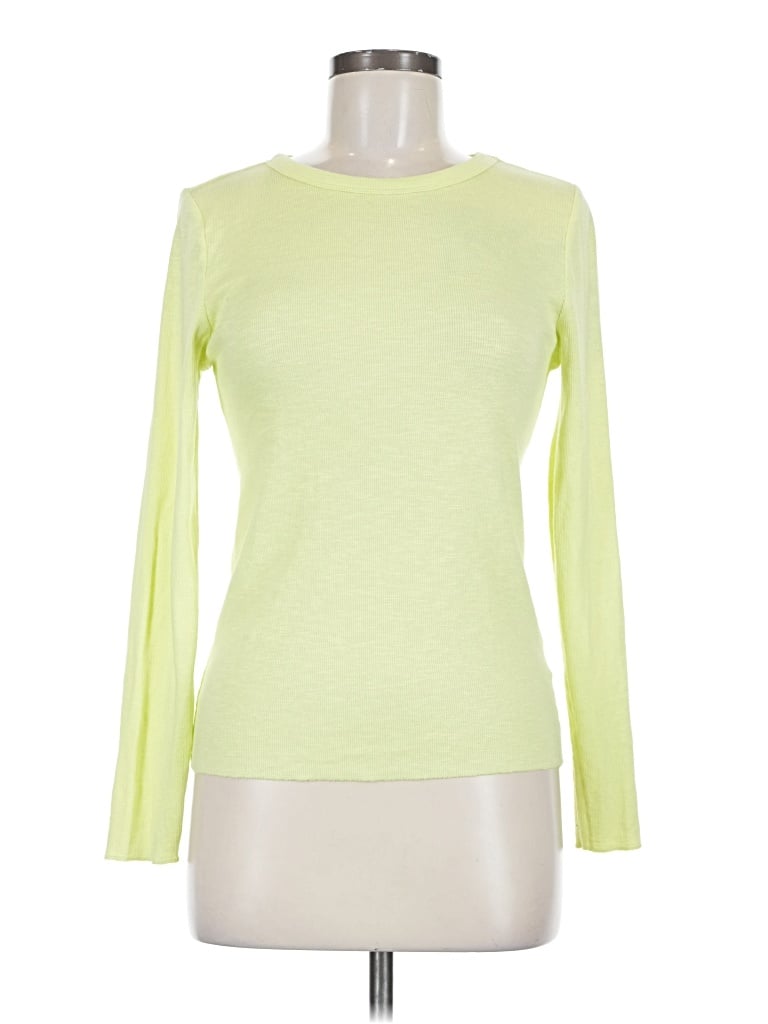 Pre-owned Wild Fable Long Sleeve T-shirt In Yellow