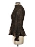 Flawless 100% Polyester Animal Print Brown Long Sleeve Blouse Size S - photo 5