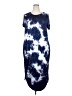Lane Bryant 100% Polyester Tie-dye Blue Casual Dress Size 18 - 20 Plus - photo 1