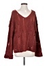 Daytrip Stars Burgundy Pullover Sweater Size S - photo 1