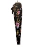 Express 100% Polyester Floral Black Casual Pants Size 0R - photo 5